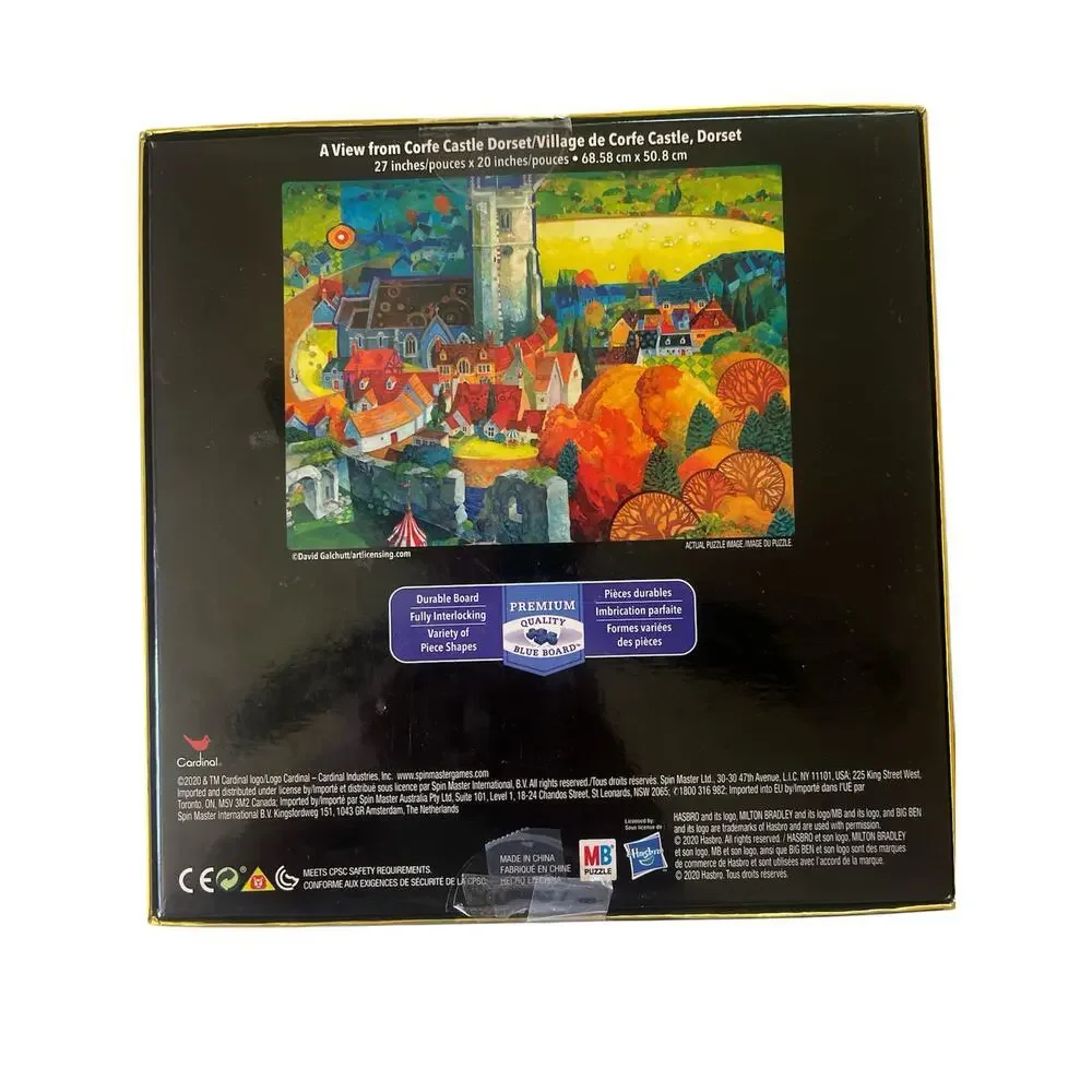 Big Ben Luxe Jigsaw 1000 Pc Puzzle A View From Corte Castle‎ Dorset.
